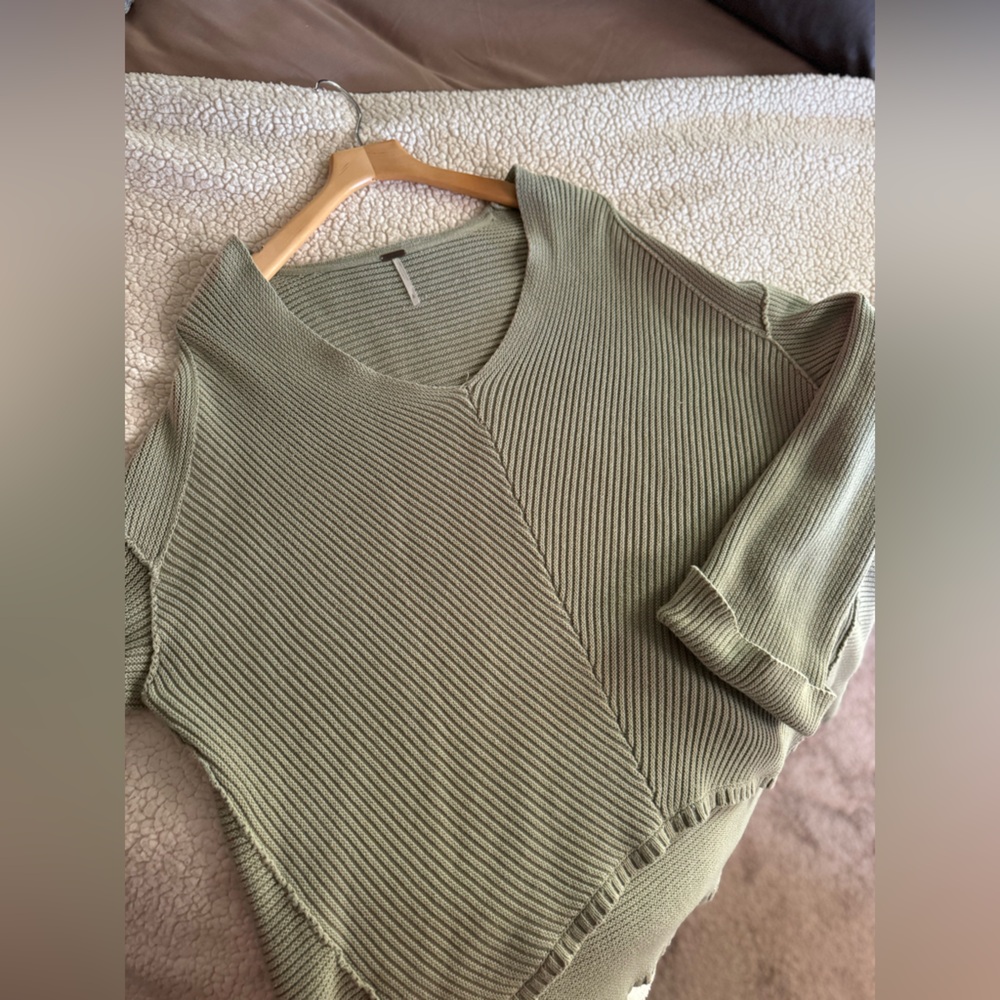 Free people • la brea vneck oversized ribbed sweater - Picture 4 of 6